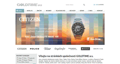 Desktop Screenshot of goldtime.cz