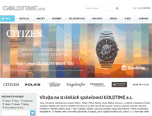 Tablet Screenshot of goldtime.cz